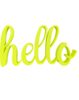 Statement - hello