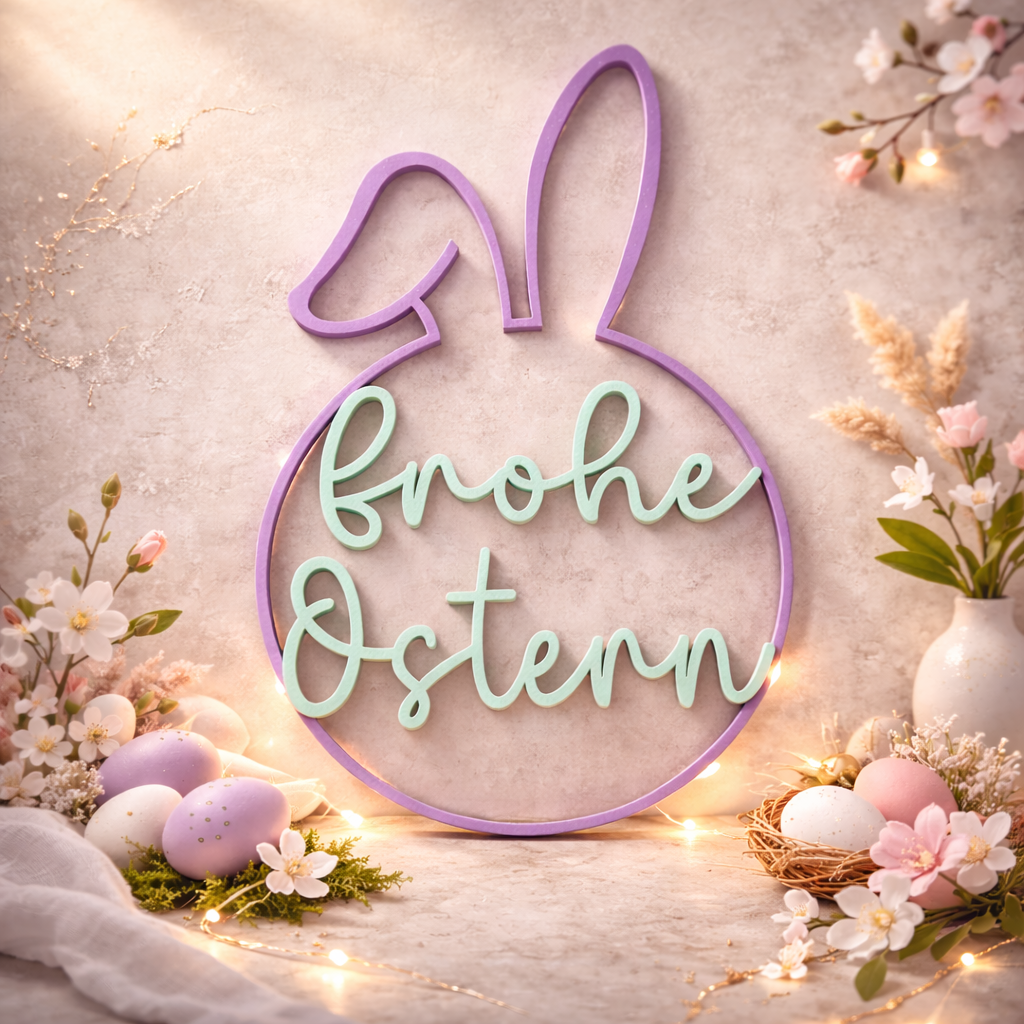 Frohe Ostern - Wanddesign
